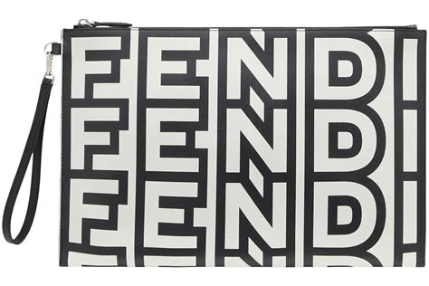 fendi medium beauty pouch|Fendi large flat pouch.